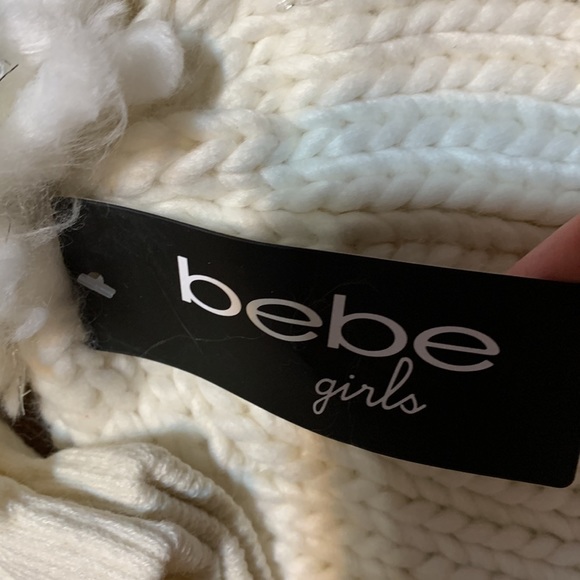 2/$20 bebe Girls Off White Hat Glove Set - Picture 2 of 6
